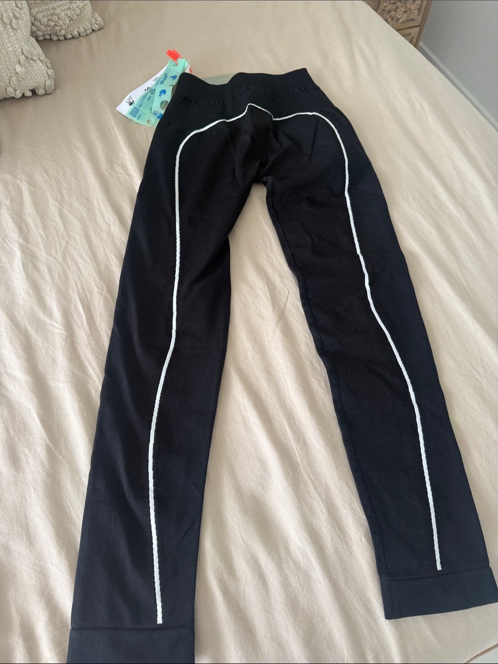 Off-White Athl Off Stamp Seamless Leggings 'Black/White' - Picture 3 of 3